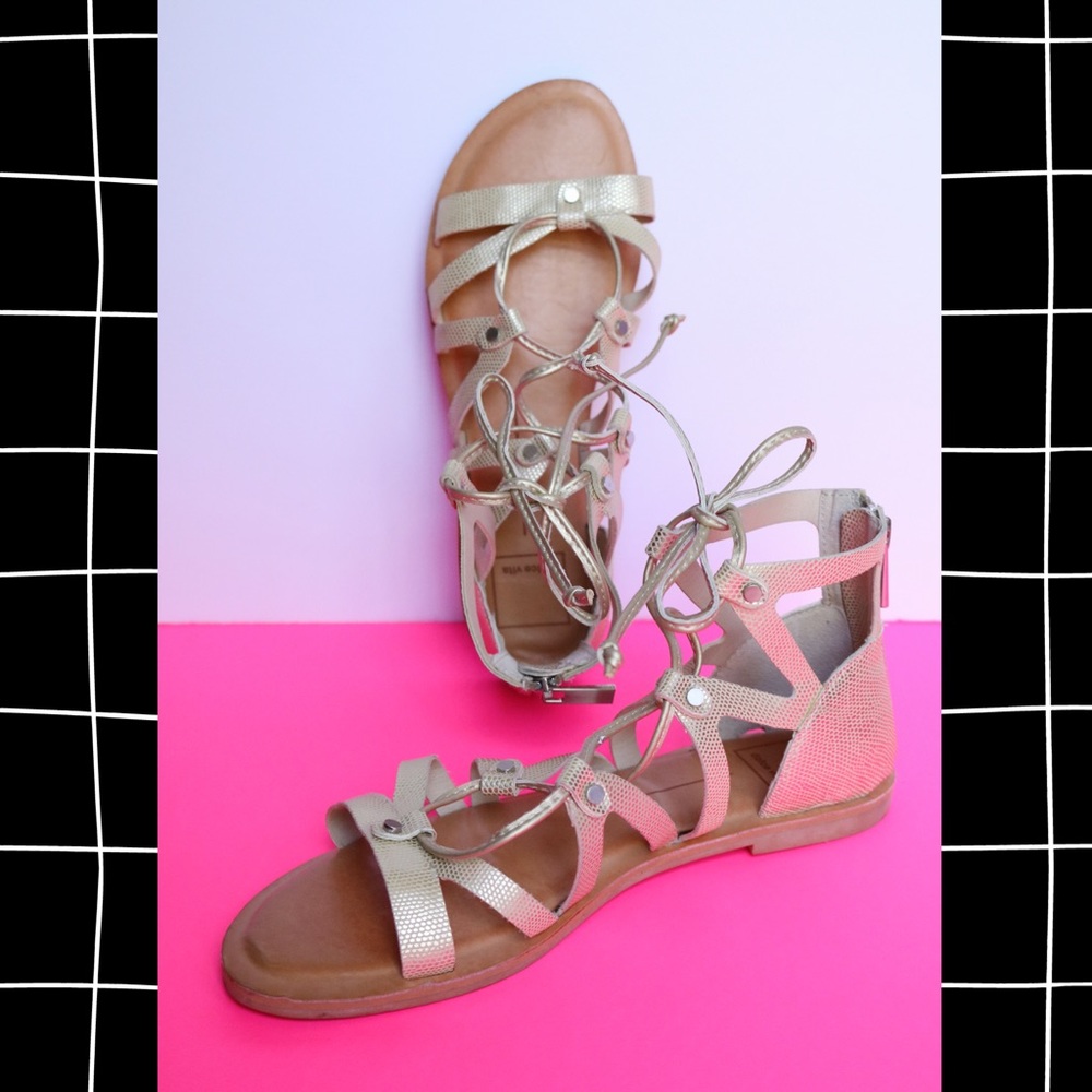 Dolce Vita, Gold Gladiator Sandals